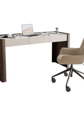 式极岩板书轻奢家28681意用书房桌办公桌现代简约小户简型写字台