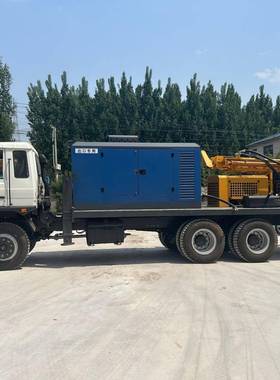 汽动水钻机车底USO盘300米大井型气深水钻井机打井设备车载钻机厂