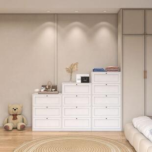 家用金铁属五斗柜钢制纳柜卧室储物柜收客66799厅边柜艺床尾柜抽