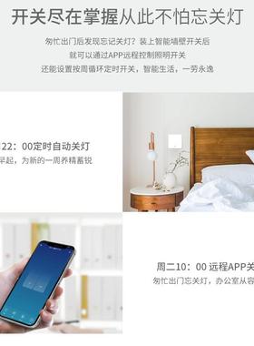 ZigB无品牌/音ee单火开关智能家居时关控开支持Aeax音箱语控l制