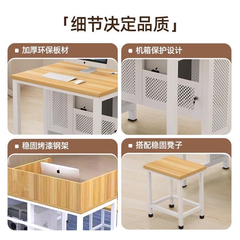 微机教室电脑桌隔板写字桌机房电桌电学校桌脑电脑单双人脑SC-156