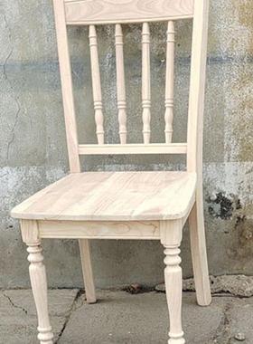 式乡村简约实木餐餐厅花店家用影楼古拍VLS照美复靠背复古温莎椅