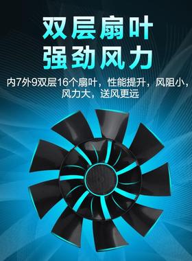 车载扇24V大货车大风DS11C-1616叶调速制冷力电扇风12V汽车面包用
