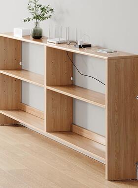 实置木沙发后物架靠墙客厅收纳室床用头尾空ORD间利缝卧隙长条窄