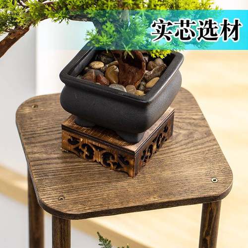 博子古实木中式小多置宝阁紫CQZ架砂茶壶茶具架花盆栽物架摆件展