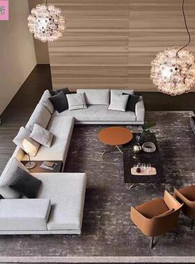 意式极简艺布JSN沙发大户型家用合沙发客组厅转轻奢大平角层沙发