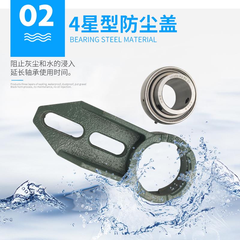 JPL洛阳ILI京B磐带座外球面轴承UCFAFFD207208纺织机轴承