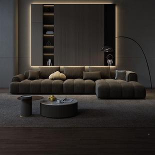 发客5厅202钢新款 猫爪布WSN布艺贵妃位沙发防沙猫抓 琴键沙发法式