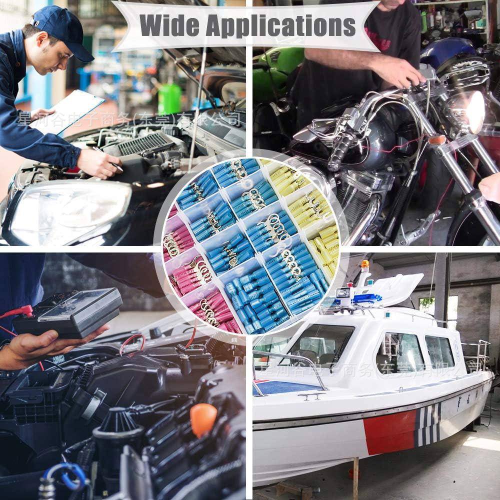 180PCS盒装热收缩连接用器绝缘汽车船端子环叉钩铲对BQK接接头套
