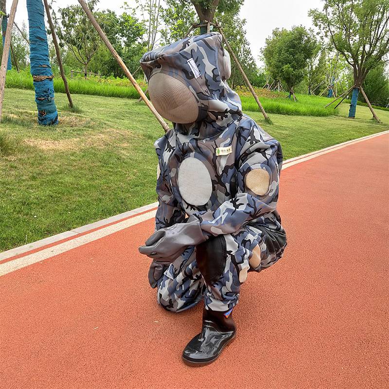 马蜂服加厚透气三风扇全套养殖工具防蜂服连体 蜂农哈哈马蜂服