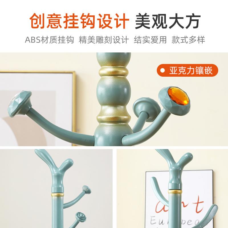 实室木衣帽架客落挂地卧家用挂衣架中腊木衣架式立式简易衣服挂衣