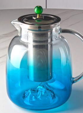 超大玻璃泡茶壶家用花茶壶加厚耐高温过滤茶壶明火煮茶壶茶具套装