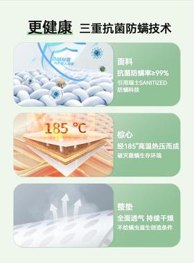 天然椰棕床童垫棕垫WBD加垫软棕榈1.8m儿1硬.米乳胶家用可折叠定5