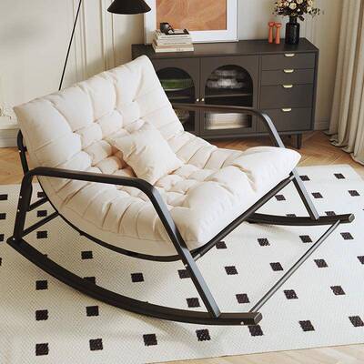 椅GVE单双人摇家用阳台客厅懒人躺椅现代简约成人闲午休休遥逍沙