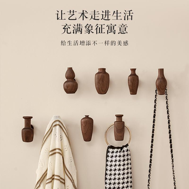 服挂架钩墙ltao1005试衣间单个衣门后挂钩免打孔壁玄衣关上实木衣