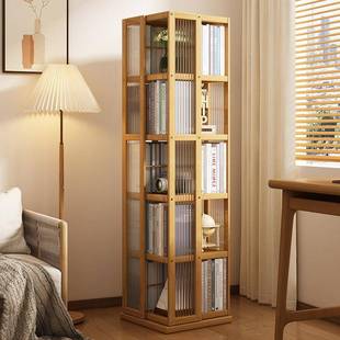 旋转书架客厅落地层VZE置物架子用非实木创多意儿童绘架家本简易