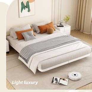 日单式简约头无床悬浮床架子排骨架用家铁艺床加RQM厚人双人铁架