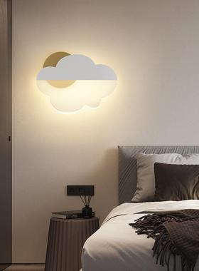 现代简约温馨卧头室灯床道TWV过玄关楼梯壁灯创意设计童儿房云朵