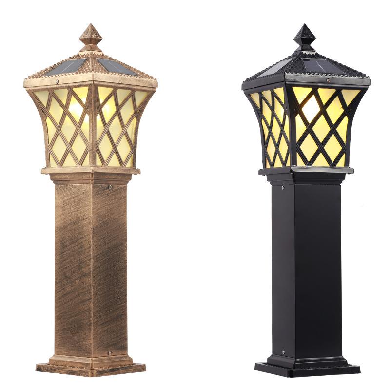 跨现货太阳能草坪灯外防水花园别小区墅草地RFG户灯复古感应境超