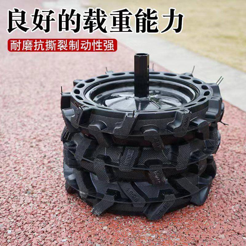 4心008实微耕机心轮胎350-XLG6农机橡胶实心轮-胎旋耕机改装实胎