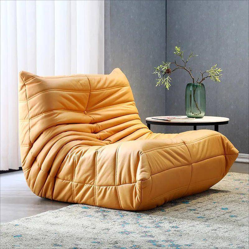 GxP毛虫懒沙发可阳UOG躺可睡巨大沙发台榻榻毛米单人沙发椅卧人室