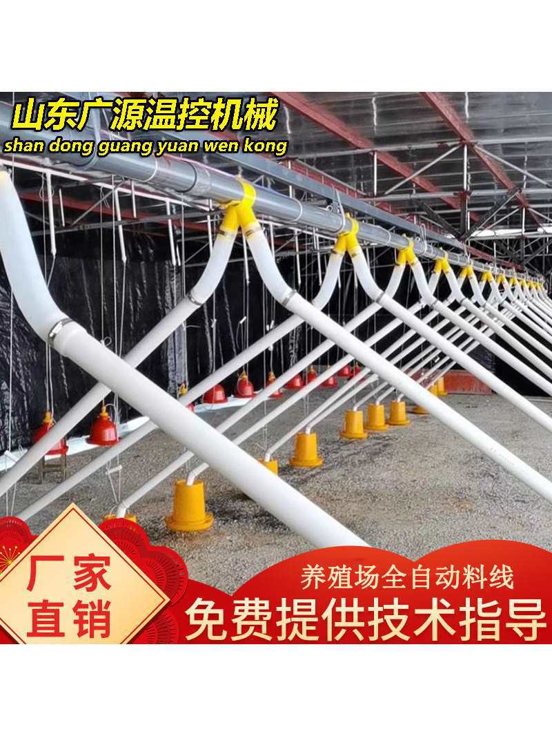 养鸡场自动喂料机鸡鸭绞龙自动上料投料养殖简易料线鸡鸭养殖料线