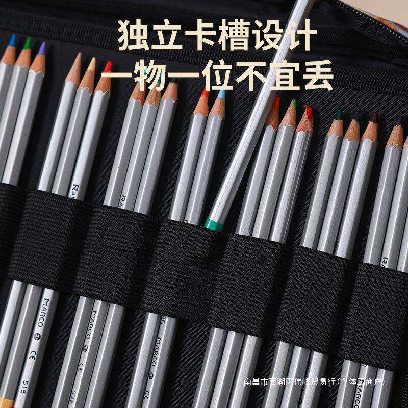 新款16孔220孔彩铅笔收纳袋收纳包收纳6盒美生396术收纳袋包画笔