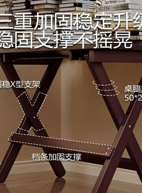 楠竹儿童习学桌可家升降折叠书AOW桌用写字桌小生课桌学可收纳学