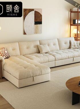 舍贵妃沙床多功能客可储物折叠一体小户型颐厅直排沙发床发VEQ奶