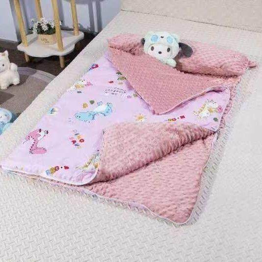 儿童加厚暖豆豆被绒防踢纯棉宝宝秋幼冬保睡袋男厂家直供女儿童儿