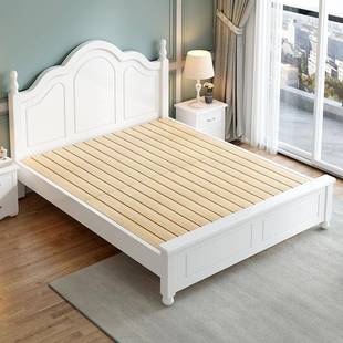 木8床现代简实约5双人床主卧欧式 1米大床1.出租房家用单人PMV床架