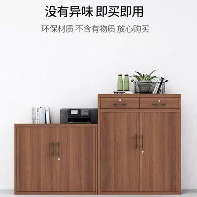 木PLX_GZ_2纹转印文柜门皮柜带锁书柜钢件铁制办公资料柜档案柜多