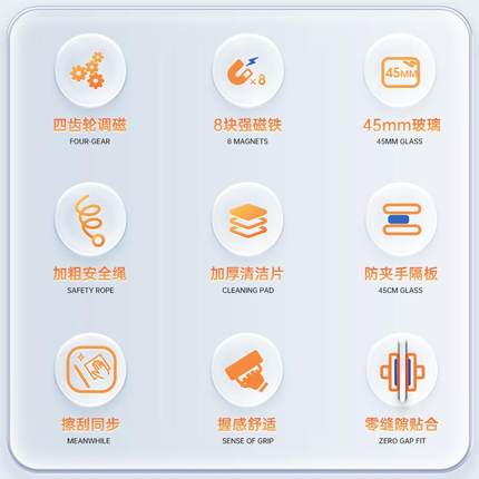 2025新便款三携强磁双面VVC玻璃擦单特厚加厚双层层高保洁专用工
