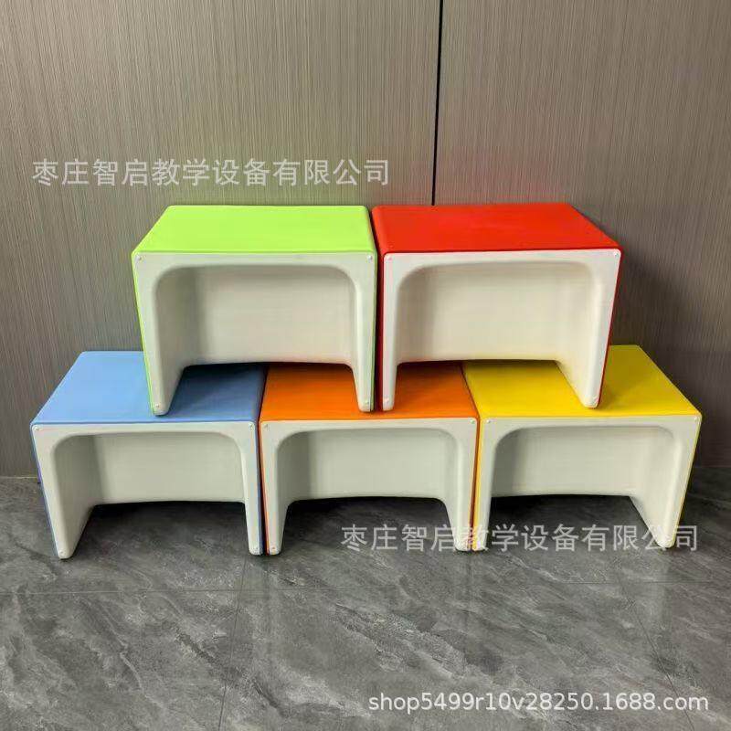 多功能抽音614乐凳积木凳学塑料合注塑三面六面体音屉乐室校活动