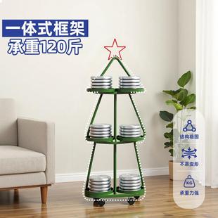 阳台花架子层物PRX架铁艺植物摆多花盆托放架置可移动客厅落地式