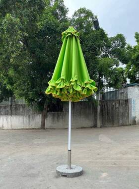 户外遮阳防伞创意边中柱合伞铝金ZVA8骨伞架庭院泳花池露台休闲雨