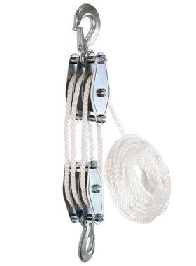 吊钩绳索省力力滑组轮6倍省ZYO物组合滑车微型吊具高楼吊提拉小吊