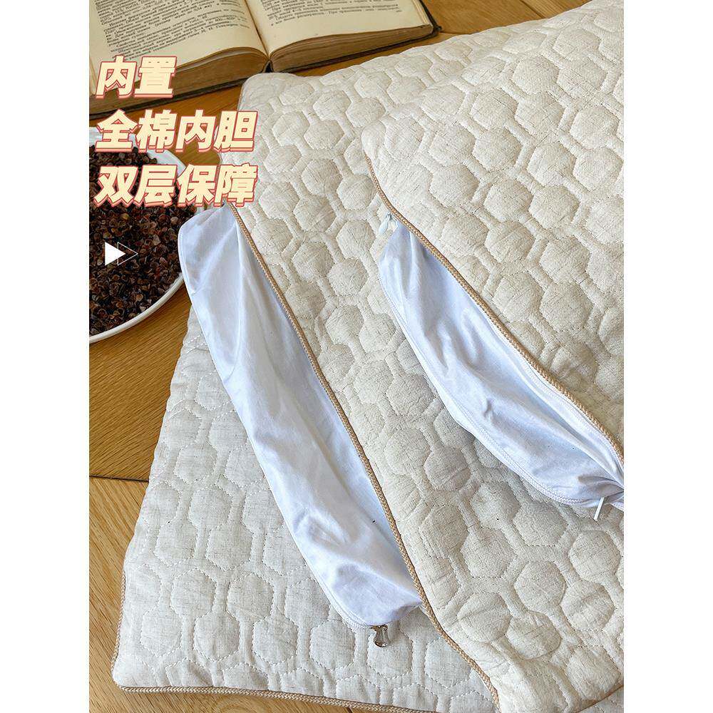 儿低人童A类纯荞单麦枕头3-6-10岁以F97HMMT9上荞麦皮壳人学生成