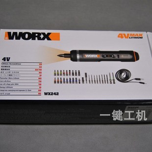WORX威克士WX242电动螺丝批迷你电批充电式起子机多功能家用WX240