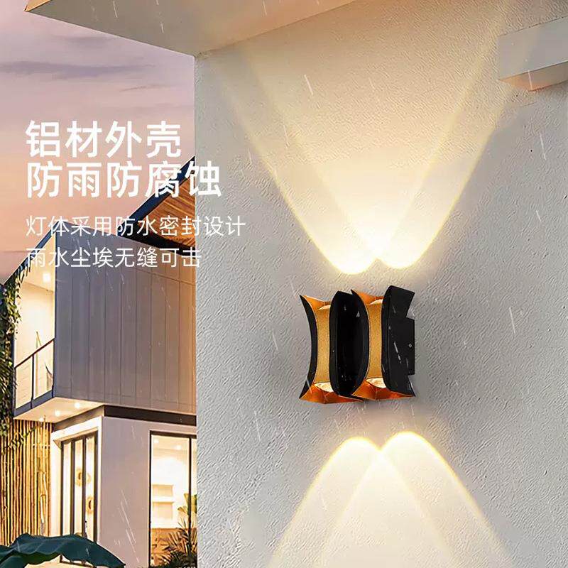 户外走廊墙壁氛围装饰壁灯led上下照射灯装饰灯洗墙防水现代简约