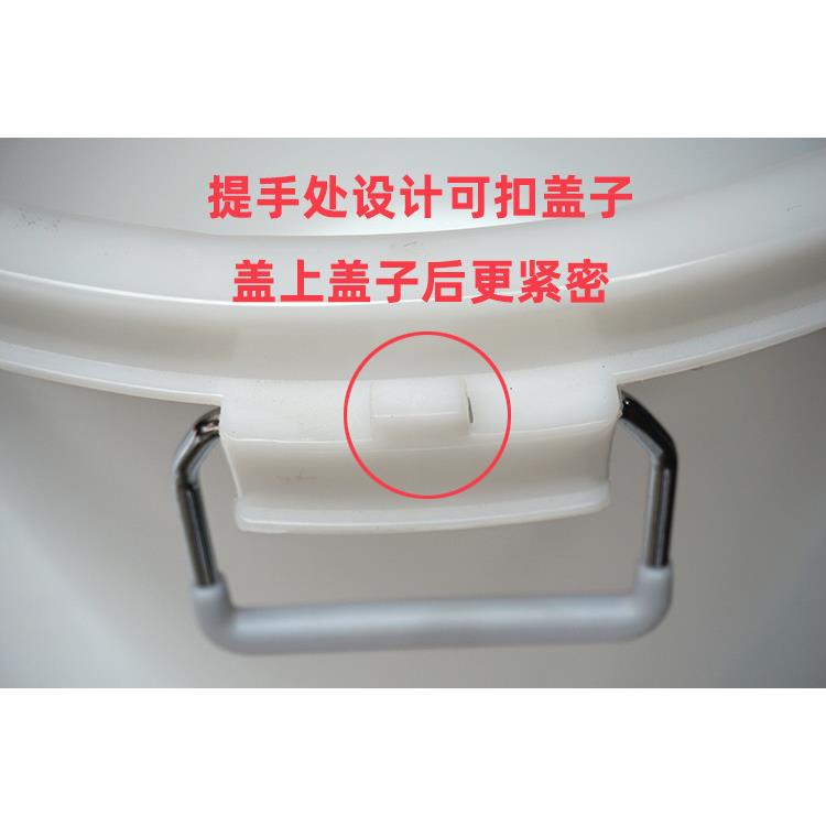 洛民珠江大白桶塑料家用储水桶带盖特大号大桶户外圆形垃圾桶胶桶