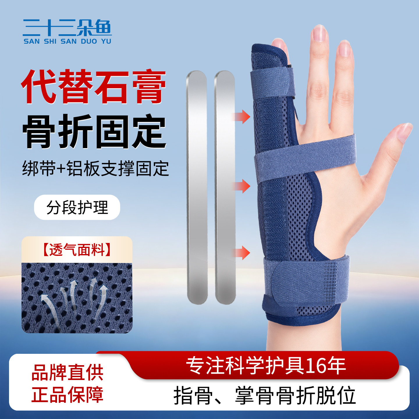 第五掌骨骨折固定器固定支具手掌第四掌骨夹板手部固定护具指套