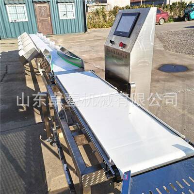 闸蟹果料盒式重量分选机白THQ条大鸡爪猪蹄称重分选机自动水分级