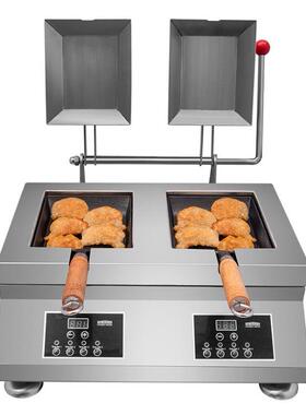 赛米商用自动SMK0514煎饺餐店小吃店摆摊设机备多功能控煎饼早机