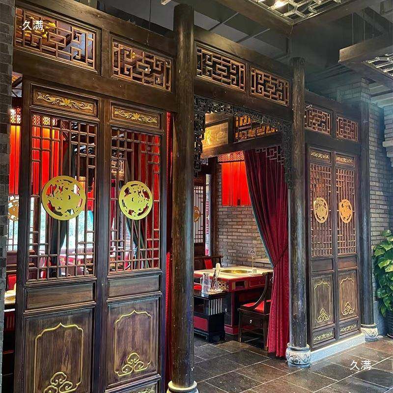 东阳实仿古门窗木断花格屏风隔镂97578251空式推拉门茶楼餐日厅实,家居饰品,根雕,淘宝优惠券,粉丝福利购,淘宝优惠卷