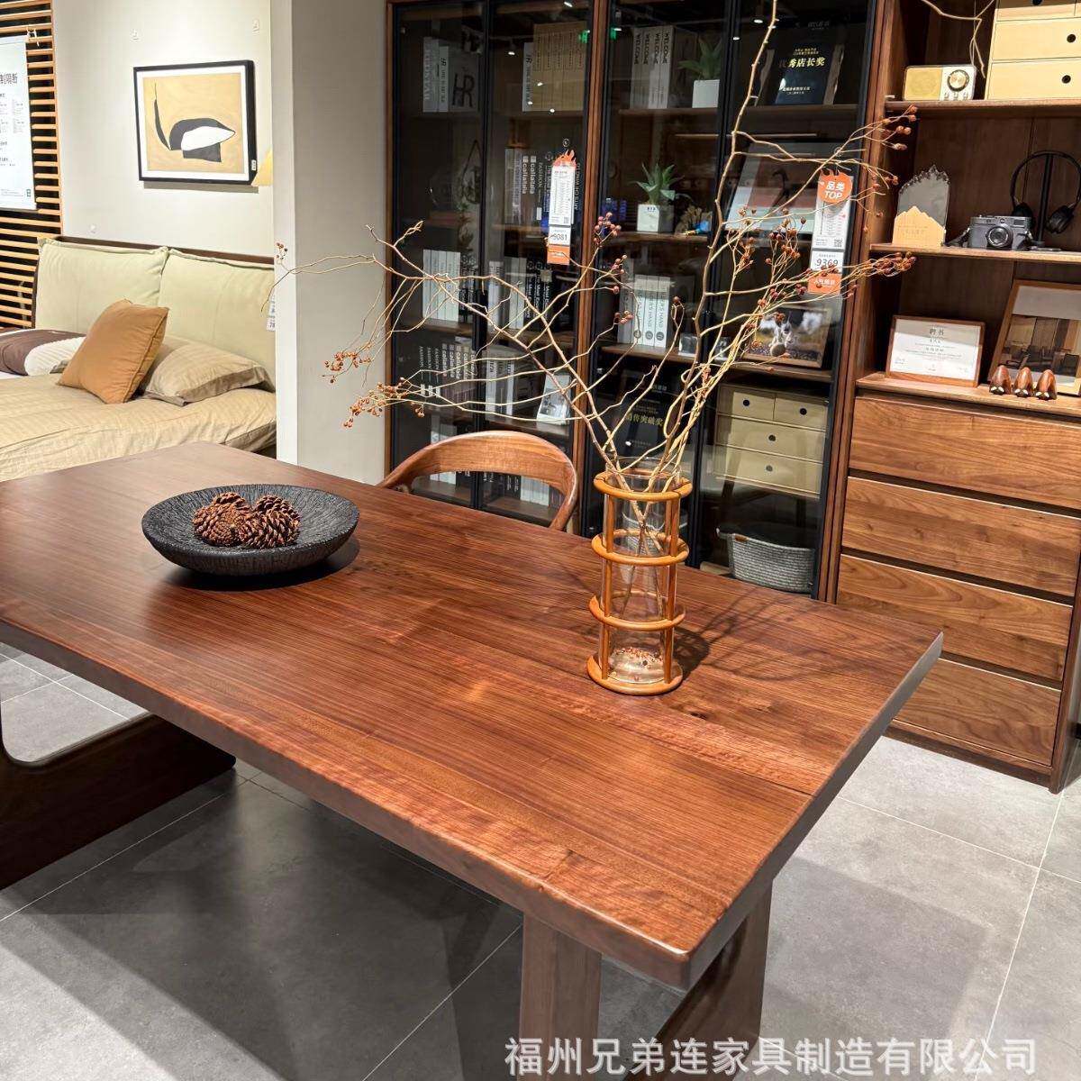 中式阳台PTY茶桌小实型泡茶桌黑胡桃木茶桌小椅组合简约新木茶几