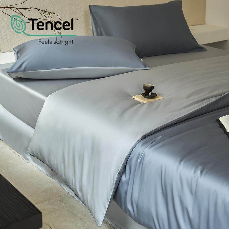 约纯色天丝棉80支兰精四件套滑简纯色春丝夏睡床笠裸被套床单凉感,床上用品,床品套件/四件套/多件套,淘宝优惠券,粉丝福利购,淘宝优惠卷