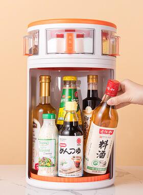 19用E品K旋转F76T65T9调料置物架家台面房厨用品大全调味瓶储物柜