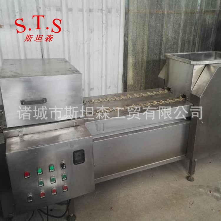 H自动鸭胗切口机 鸡胗鸭胗处理设备 鸭胗自动开口机切口准确平稳