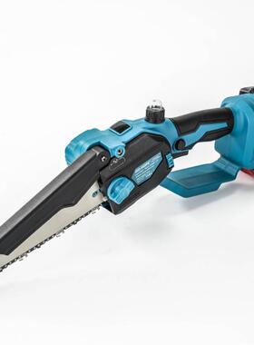 电锯充电式锂锂木工电迷ITA你8寸蓝色充电式木工专用无刷锯电链